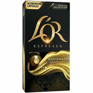 Capsule cafea L'OR Espresso Guatemala, intensitate 7, 10 bauturi x 40 ml, compatibile cu sistemul Nespresso®, 10 capsule aluminiu imagine