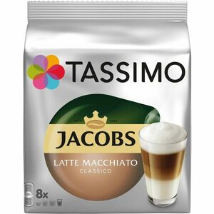 Capsule cafea, Jacobs Tassimo Latte Machiato, 8 bauturi x 295 ml, 8 capsule specialitate cafea + 8 capsule lapte imagine