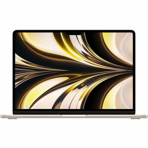 Laptop Apple MacBook Air 13, cu procesor Apple M2, 8 nuclee CPU si 8 nuclee GPU, 16GB, 256GB, Starlight, INT KB imagine