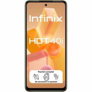 Telefon Mobil Infinix Hot 40i Dual Sim 8GB 256GB 4G Horizon Gold imagine