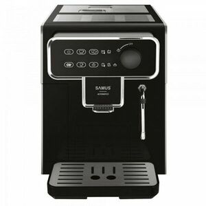 Espressor cafea Samus Automatico, Putere 1350W, Rezervor de apa detasabil 2.2L, 15 bari, Capacitate rasnita 300 g, Oprire automata dupa 25 de minute, 5 niveluri de macinare, 3 optiuni de cafea, Negru imagine