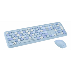 Kit wireless tastatura + mouse Serioux Colourful, albastru imagine