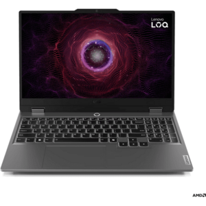 Laptop Lenovo Gaming 15.6'' LOQ 15ARP9, FHD IPS 144Hz G-Sync, Procesor AMD Ryzen™ 7 7435HS (16M Cache, up to 4.50 GHz), 16GB DDR5, 512GB SSD, GeForce RTX 4060 8GB, No OS, Luna Grey imagine