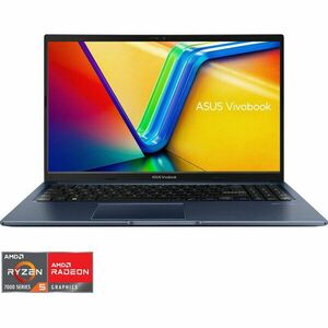 Laptop ASUS Vivobook 15 M1502YA cu procesor AMD Ryzen™ 5 7430U pana la 4.3 GHz, 15.6'', Full HD, IPS, 60Hz, 8GB DDR4, 512GB SSD, AMD Radeon™ Graphics, No OS, Quiet Blue imagine