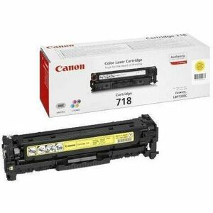 Canon Toner CRG718Y, Toner Cartridge for LBP-7200Cdn (2.900 pgs, 5%) CR2659B002AA imagine
