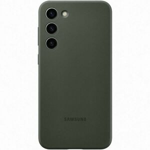 Husa de protectie Samsung Silicone Case pentru Galaxy S23 Plus, Khaki imagine