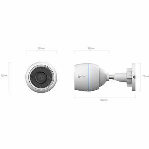 Camera de supraveghere Ezviz H3 2K Wi-Fi Smart Home, 2304 × 1296, Motion Detection, Color Night Vision IR30m, IP67 imagine