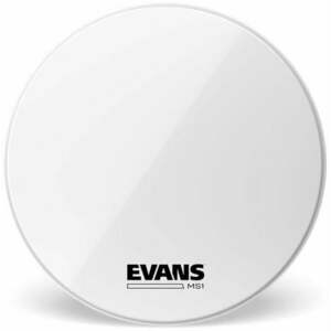 Evans BD18MS1W MS1 Marching Bass White 18" Feță pentru tobă de fanfară imagine