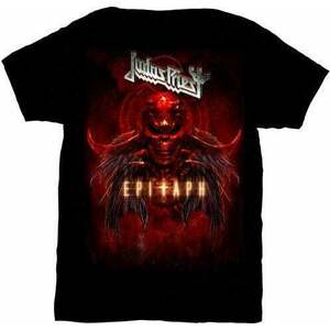 Judas Priest Tricou Epitaph Red Horns Bărbaţi Black M imagine