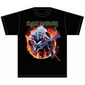 Iron Maiden Tricou Fear Live Flames Bărbaţi Black M imagine