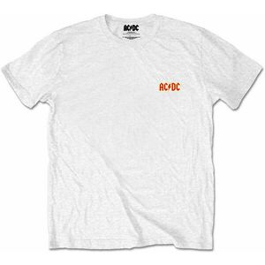 AC/DC Tricou Logo White XL imagine