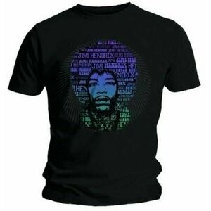 Jimi Hendrix Tricou Afro Speech Unisex Black M imagine