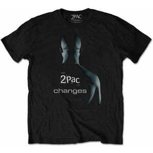 2Pac Tricou Changes Black 2XL imagine