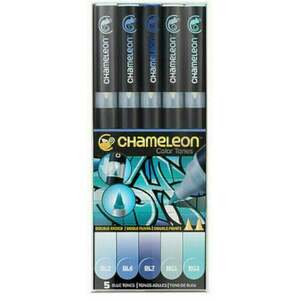Chameleon Blue Tones Marker de umbrire Blue Tones 5 buc imagine