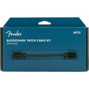 Fender Blockchain Patch Cable Kit XS Negru Oblic - Oblic imagine