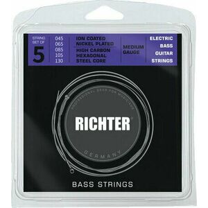 Richter Ion Coated Electric Bass 5 Strings - 045-130 Set de 5 corzi pentru bas imagine