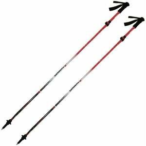 Rock Experience Alu Fly Z Trekking Trail Running Poles Bright White/Chines Red 115 - 135 cm imagine