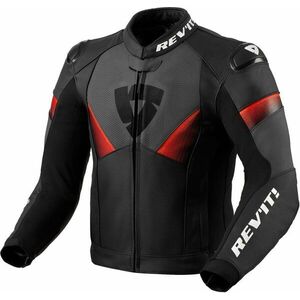 Rev'it! Jacket Argon 2 Black/Neon Red 50 Geaca de piele imagine