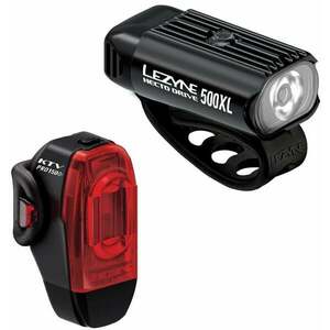 Lezyne Hecto Drive 500XL/KTV Drive Pro+ Pair Black 500 lm-150 lm Față-Spate Lumini bicicletă imagine