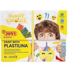 Jovi Argilă de modelare pentru copii Funny Emojis 8 x 50 g imagine