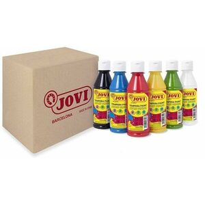 Jovi Premium Set Of Tempera Paints Un set de vopsele tempera Mix 6 x 250 ml imagine