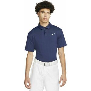 Nike Dri-Fit Tour Mens Solid Golf Polo Midnight Navy/White L imagine