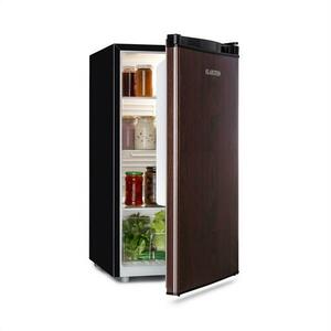 Klarstein Feldberg, frigider, E, 90L, MirageCool Concept, aspect din lemn, negru imagine