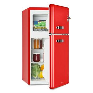 Klarstein Irene, frigider-congelator, 61 l frigider, 24 l congelator, roșu imagine