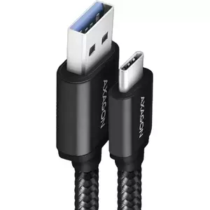 Cablu Axagon BUCM3-AM10AB USB-C la USB 3.2 Type-A Gen1 1m 3A Impletit Negru imagine