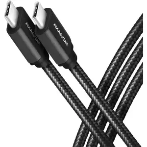 Cablu Axagon BUCM2-CM15AB USB-C la USB-C 1.5m 5A Matisat Black imagine