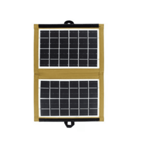 Panou solar Portabil 4W CL-670 cu husa textila maro imagine