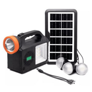 Kit solar camping GD 102 cu 3 becuri boxa BT radio powerbank 5000mAh imagine