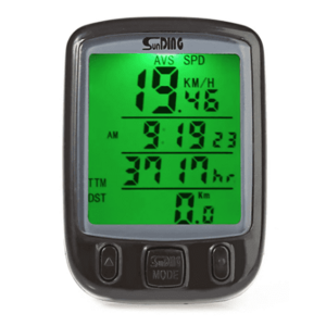 Kilometraj digital bicicleta SD 563A cu fir 25 functii afisaj temperatura ora comparator imagine