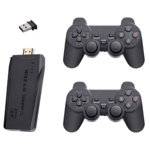 Set Consola gaming 4K retro cu 2x controller wireless dual 2, 4G stick jocuri video plug-and-play HDMI USB imagine