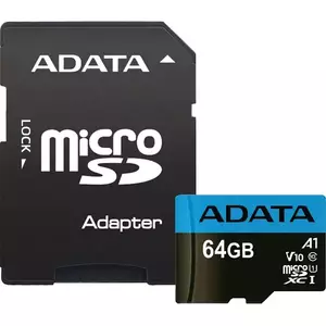 Card de memorie ADATA Premier, MicroSDXC, 64GB, UHS-I, Class 10 imagine