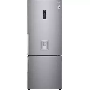 Combina frigorifica LG GBF567PZCMB, 461 l, Clasa E, No Frost, DoorCooling+, FreshBalancer, Dozator de apa, Compresor Smart Inverter, Argintiu imagine