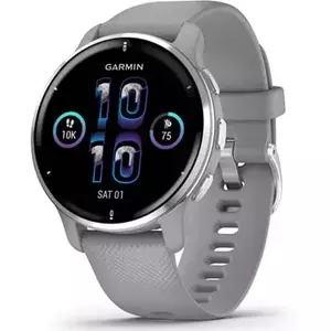 Ceas Smartwatch Garmin Venu 2 Plus, Powder Gray/Silver imagine