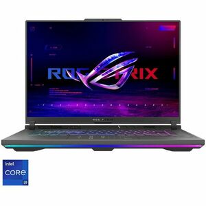 Laptop Gaming ASUS ROG Strix G16 cu procesor Intel® Core™ i9-13980HX pana la 5.60 GHz, 16, QHD+, IPS, 240Hz, 16GB DDR5, 1TB SSD, NVIDIA® GeForce RTX™ 4060 8GB GDDR6, No OS, Eclipse Gray imagine