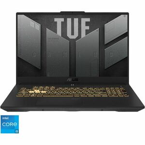 Laptop Gaming ASUS TUF F17 FX707ZC4 cu procesor Intel® Core™ i5-12500H pana la 4.50 GHz, 17.3, Full HD, IPS, 144Hz, 16GB, 512GB SSD, NVIDIA® GeForce RTX™ 3050 4GB GDDR6, No OS, Mecha Gray imagine