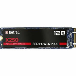 SSD X250, 128GB, SATA M2 2280, R/W speed 520MBs/500MBs imagine