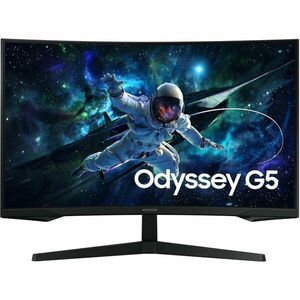 Monitor LED Samsung Gaming Odyssey G55C LS27CG552EUXEN Curbat 27 inch QHD VA 1 ms 165 Hz HDR FreeSync imagine