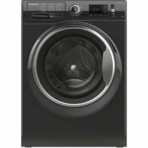 Masina de spalat rufe Hotpoint NLCD 946 BS A EU, 9 kg, 1400 RPM, Clasa A+++, Sistem Active Care, Sistem Stop&Add, Sistem igienizare aburi, Negru imagine