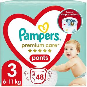 Scutece-chilotel Pampers Premium Care Pants Value Pack Marimea 3, 6-11 kg, 48 buc imagine