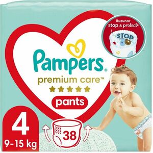 Scutece-chilotel Pampers Premium Care Pants Value Pack Marimea 4, 9-15 kg, 38 buc imagine