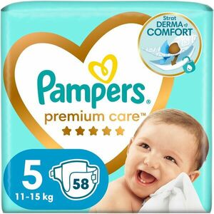 Scutece Pampers Premium Care 5 Jumbo Pack, 58 bucati imagine