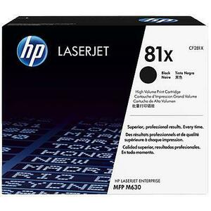 Toner HP 81X LaserJet, 25000 pagini (Negru - capacitate extinsa) imagine