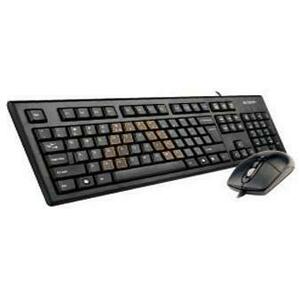 Kit Tastatura A4Tech KRS-85 si Mouse OP-720-B USB (Negru) imagine