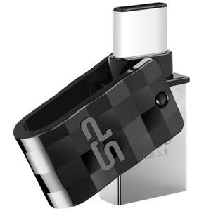 Stick USB Silicon Power Mobile C31, USB Type-C, 16GB, USB 3.1 (Negru/Argintiu) imagine
