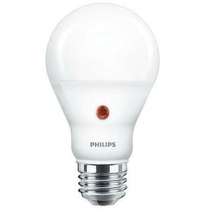 Bec LED cu senzor de lumina Philips A60, EyeComfort, E27, 7.5W (60W), 806 lm, lumina alba calda (2700K) imagine
