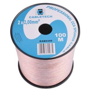 Cablu difuzor CCA 2x2.00mm transparent 100m imagine